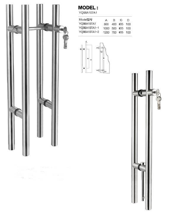 316 Stainless Steel Sliding Glass Door Pull Handles 