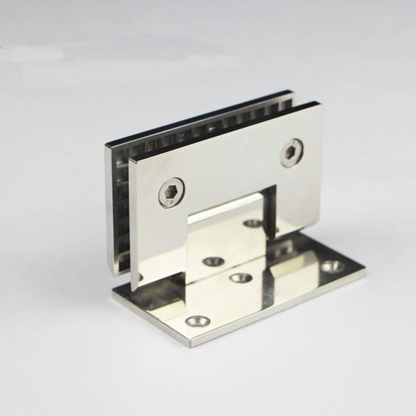 90 degree wall shower glass door hinge