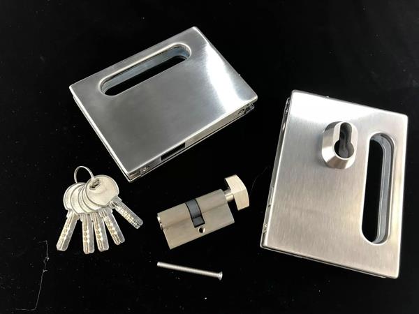 Durable Stainless Steel Frameless Glass Door Lock