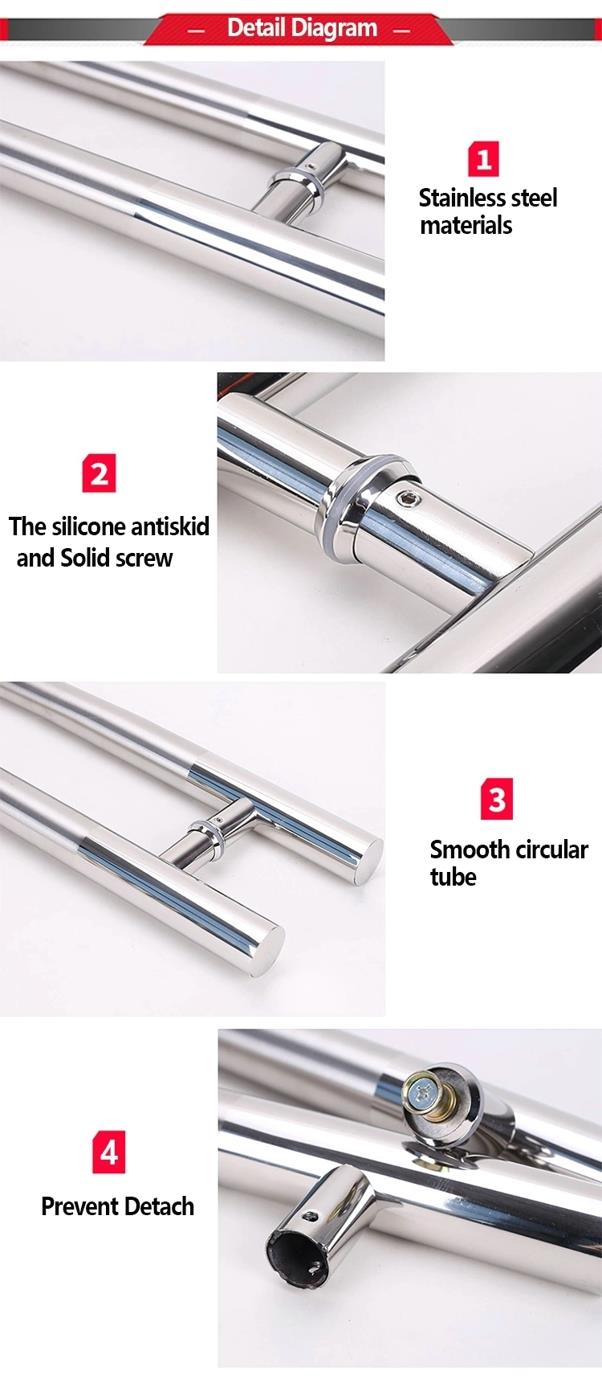 rofessional Flush Pull Flat Handles Sliding Mirror Glass Door Handle 
