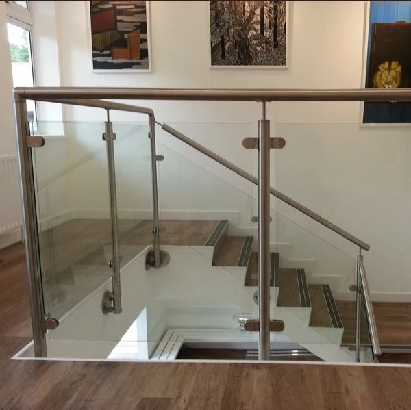 Glass Panel Stair Railing